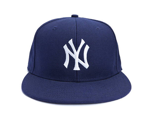 vue de face de casquette de baseball des yankees de new york - new york yankees photos et images de collection