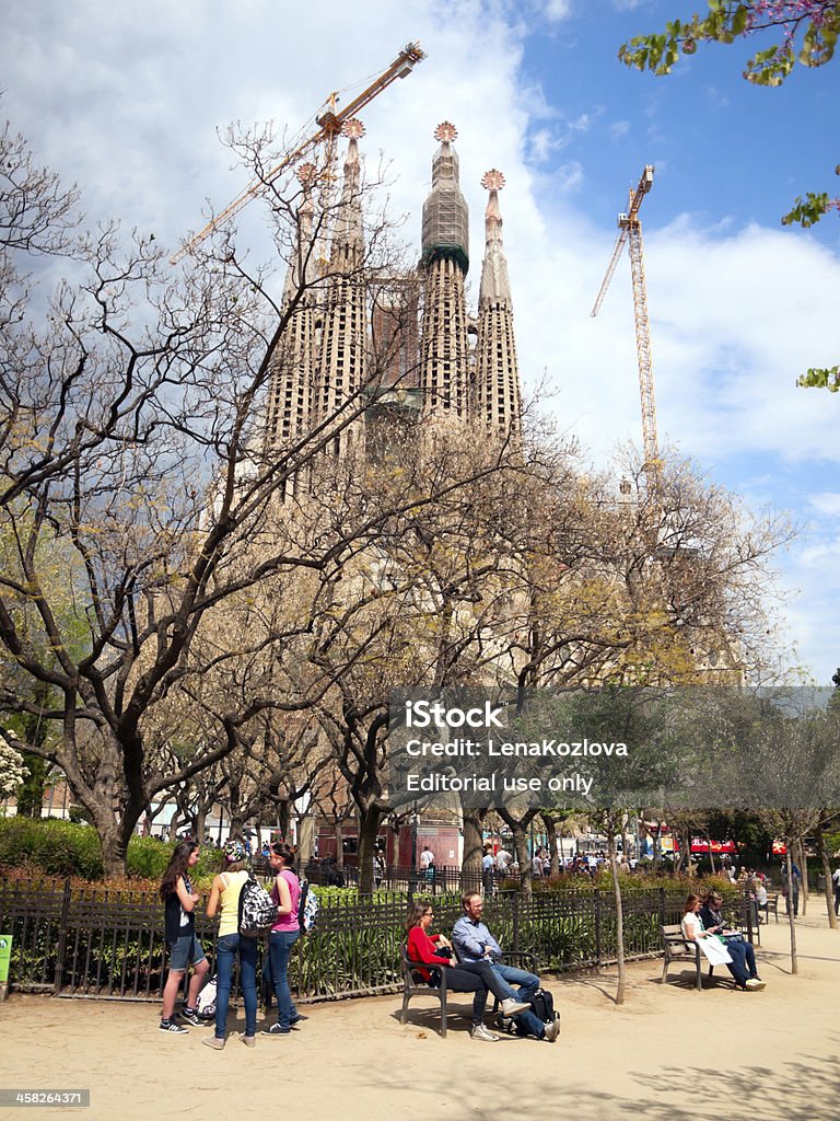 Sagrada Familia, Barcelona, Hiszpania - Zbiór zdjęć royalty-free (Antoni Gaudí)