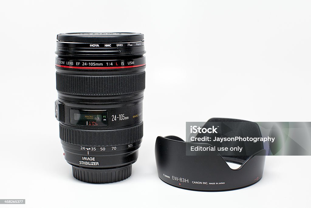 캐논 EF 24 105 mm (f/4 L 모델은 USM 렌즈 - 로열티 프리 가정용 캠코더 스톡 사진