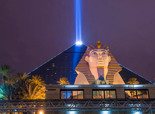 Las Vegas Stock Photo - Download Image Now - Night, Pyramid, Pyramid Shape  - Istock