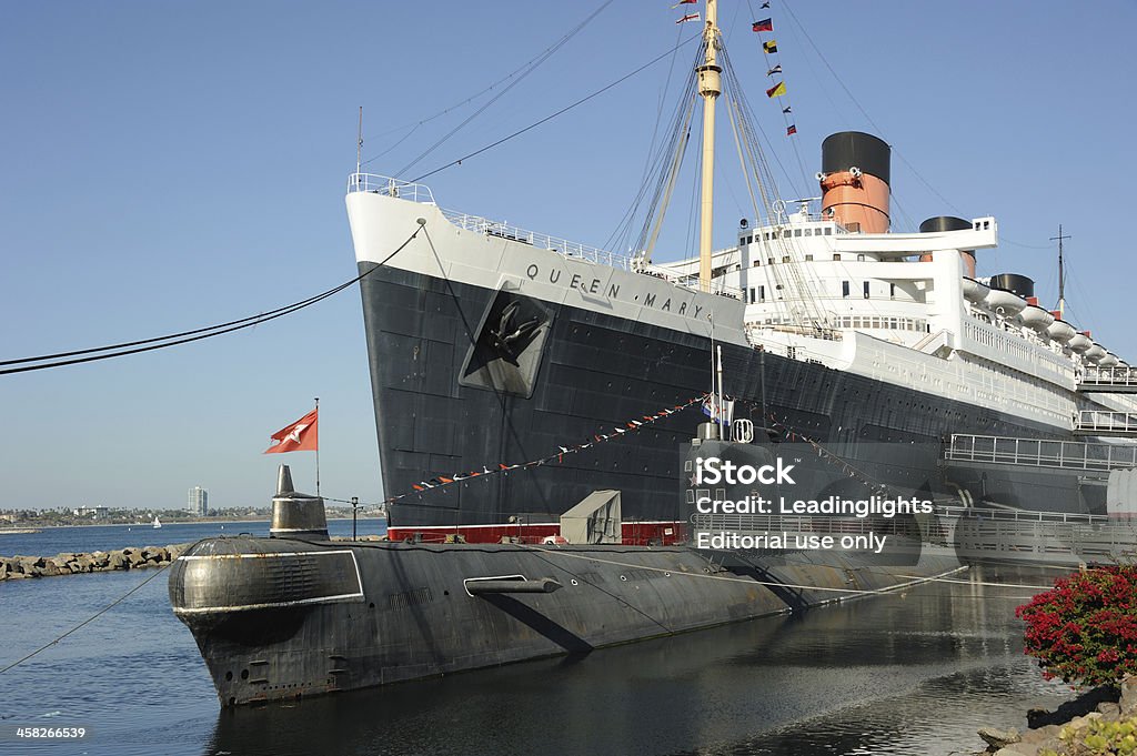 Queen Mary e lo Scorpion - Foto stock royalty-free di Long Beach - California