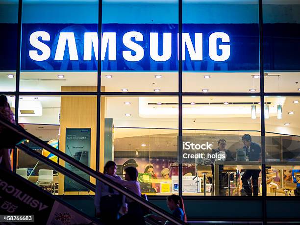 Samsung Store Bangkok Stock Photo - Download Image Now - Samsung, Store, Asia