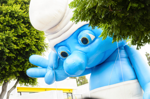 Los Angeles, California, USA - July 28, 2013: Giant inflatable puppet of a character at the world premiere of the film \