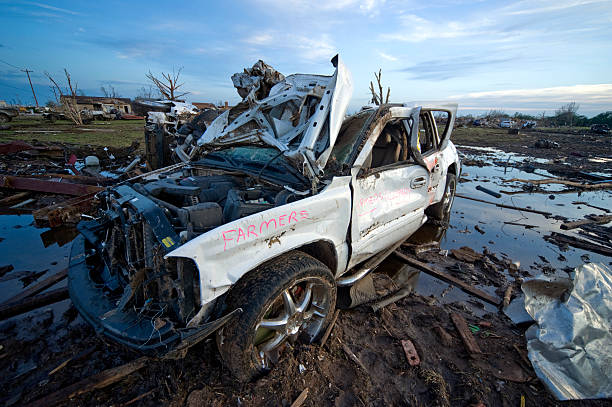 Moore Oklahoma EF5 Tornado Damage stock photo