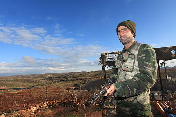 Kurdish Paramilitary in Turkey. stock photo