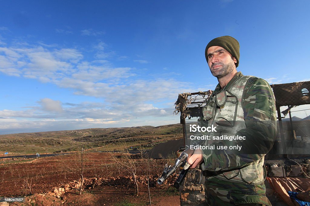 Kurdowie Paramilitary w Turcji. - Zbiór zdjęć royalty-free (Armia)