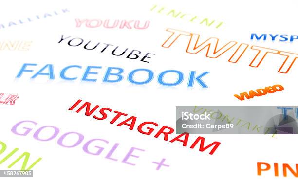 Redes Sociais - Fotografias de stock e mais imagens de Google - Nome de marca - Google - Nome de marca, Internet, Marketing