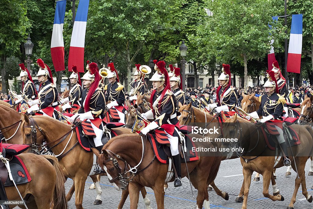 Military parade in Tag der Bastille - Lizenzfrei 14. Juli Stock-Foto