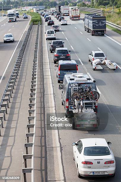 Embotellamiento En Alemán Autobahn A3 Foto de stock y más banco de imágenes de Aire libre - Aire libre, Alemania, Asfalto