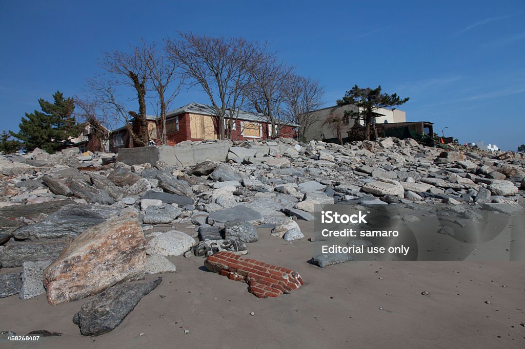 Sandy de bilan - Photo de Accident et désastre libre de droits