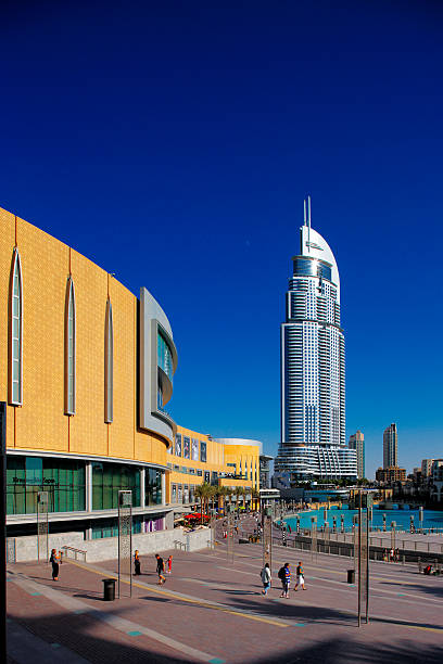 Dubai, UAE - October 15, 2010: Dubai Mall and the Luxurious Address Hotel. Dubai Mall is the largest shopping center in the world with some 1200 stores