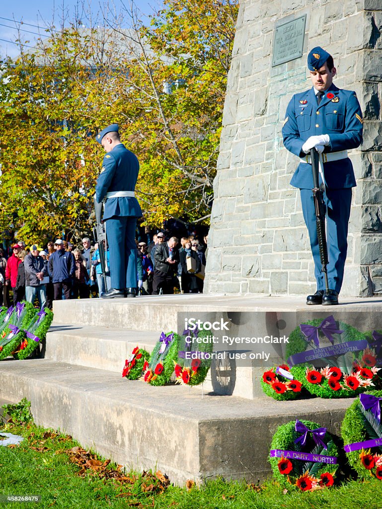 Dzień Pamięci Ceremony, Dartmouth Nowa Szkocja, Kanada. - Zbiór zdjęć royalty-free (Dzień Pamięci)