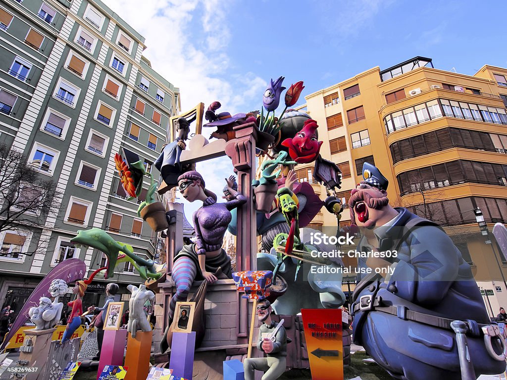 Las Fallas, Valencia, Spagna - Foto stock royalty-free di 2013