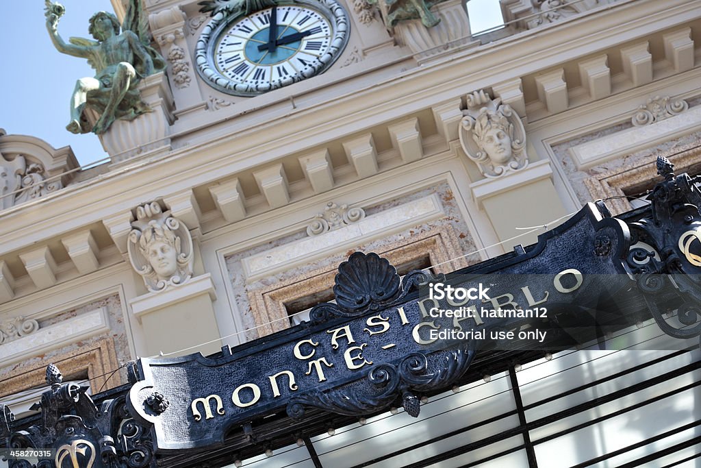Casinò Monte Carlo ingresso anteriore e canopy - Foto stock royalty-free di Architettura