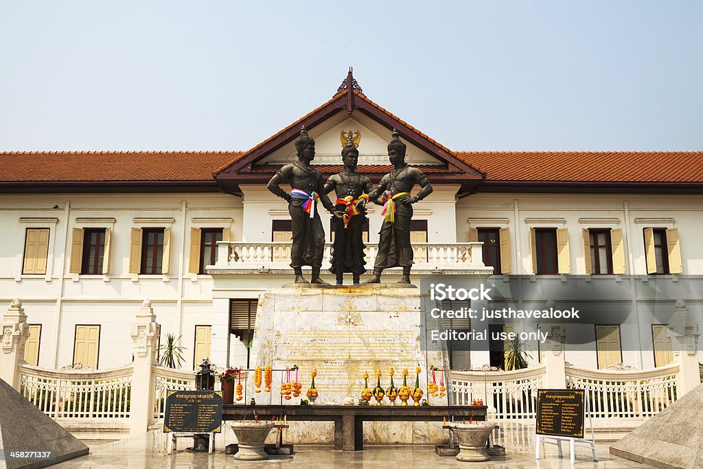 Três Reis Magos em Chiang Mai - Royalty-free Arquitetura Foto de stock