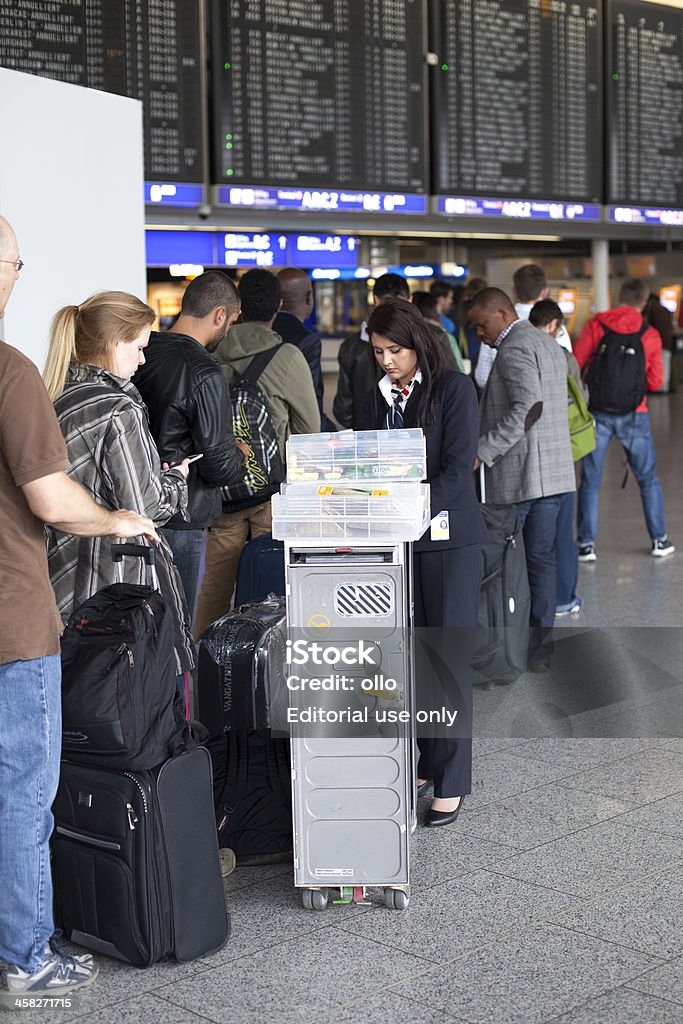 Token Schuss von Lufthansa-Mitarbeitern, Frankfurt Airport - Lizenzfrei Flughafen Stock-Foto