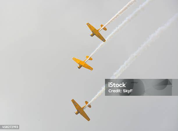 Canadian Harvard Aerobatic Team - Fotografie stock e altre immagini di Acrobatica aerea - Acrobatica aerea, Acrobazia, Aereo acrobatico