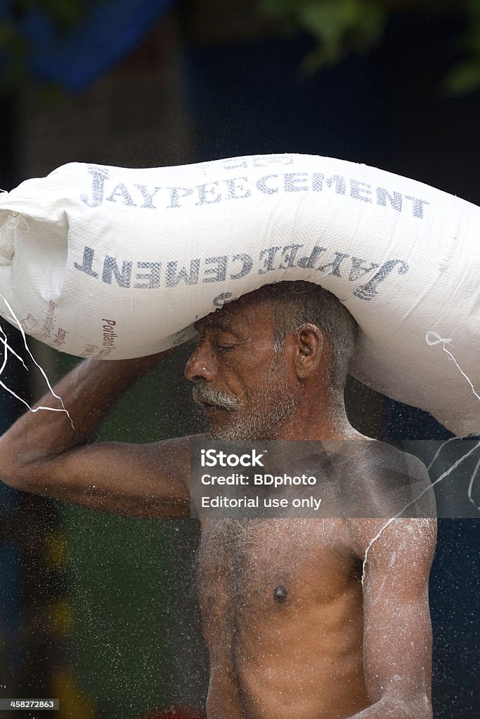 Indian porters em Nova Deli - Royalty-free Cimento Foto de stock