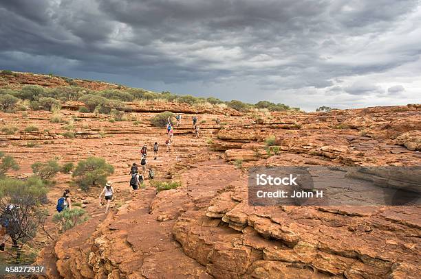 Hiking In The Kings Canyon Northern Territory Australia Stock Photo - Download Image Now