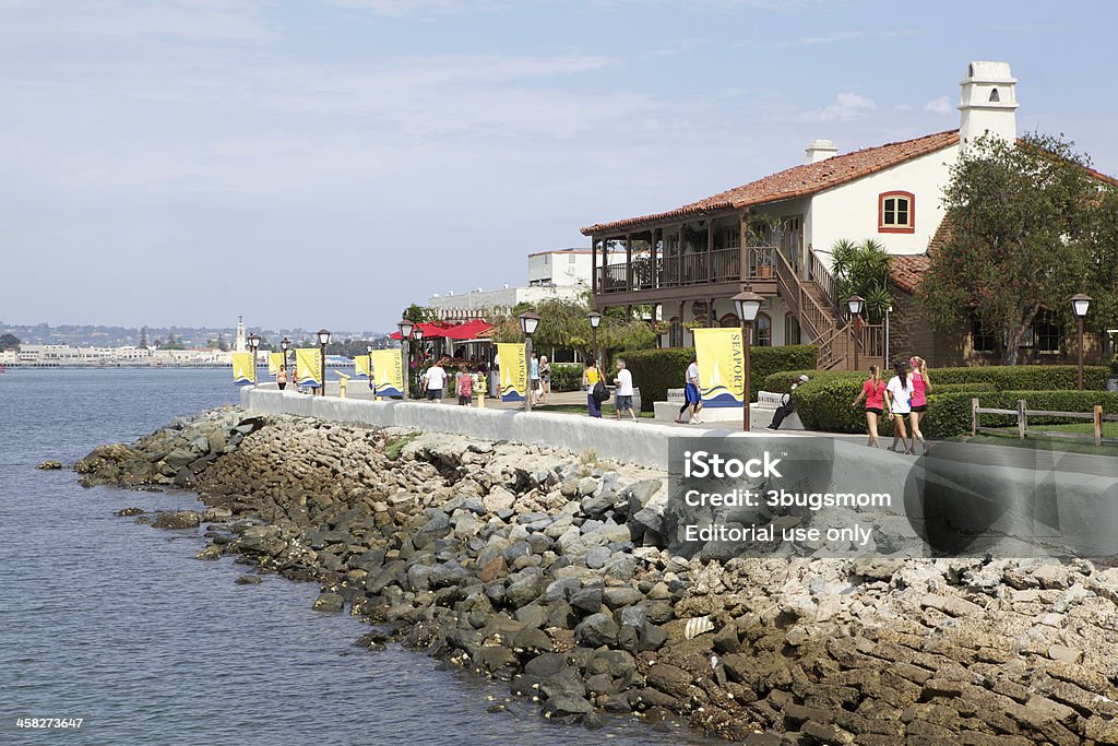 Aldeia no porto de San Diego, Califórnia - Royalty-free Andar Foto de stock