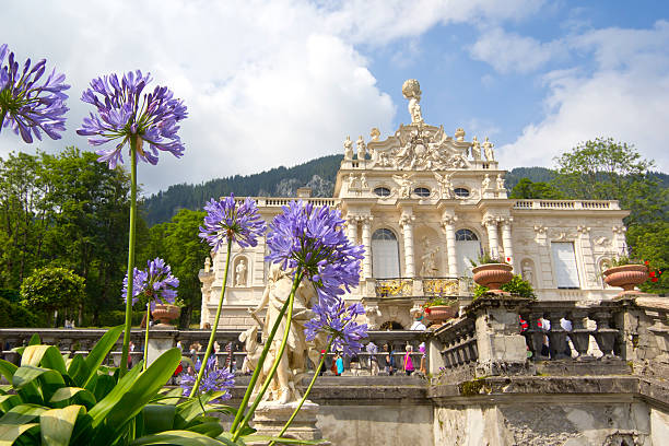 Linderhof Palace and Park stock photo