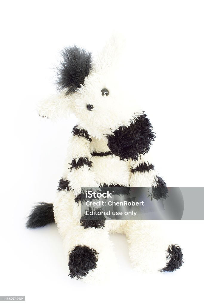 Stuffed Animal zabawka-Zebra - Zbiór zdjęć royalty-free (Bez ludzi)