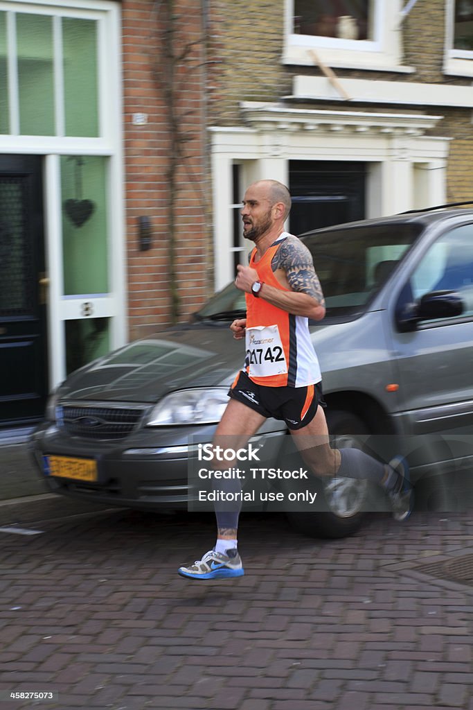 Ronnie Duinkerken Dordrecht, The Netherlands - April 1, 2012: The 65th edition of aEDwars door Dortaa race. Third place man, Ronnie Duinkerken, during the race in the old centre of Dordrecht. Active Lifestyle Stock Photo