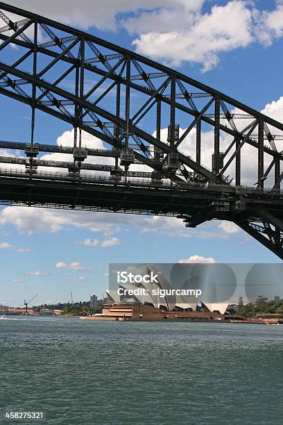 Sydney Opera House E Dellharbour Bridge Australia - Fotografie stock e altre immagini di Ambientazione esterna