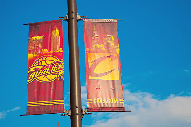 cleveland cavaliers banner - nba foto e immagini stock