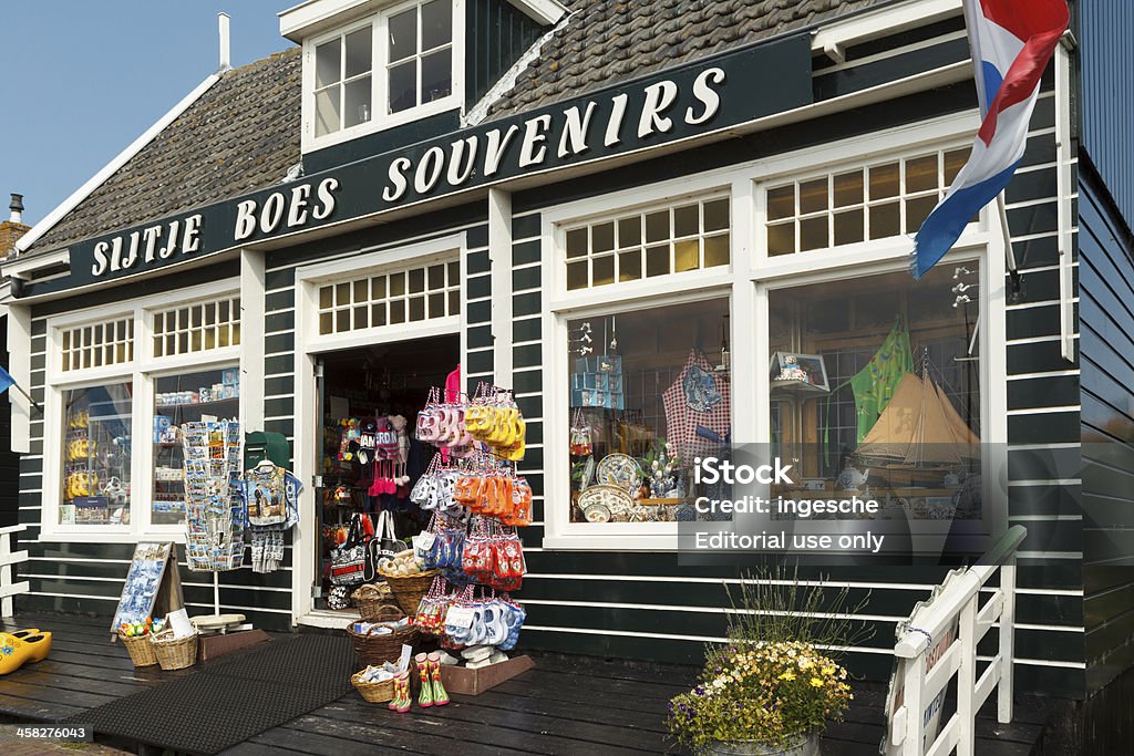 The "Sijtje Boes" Souvenir Shop in Marken Marken, The Netherlands - July 15, 2013: "Sijtje Boes" is the most well-known souvenir shop in Marken, the Netherlands. Architecture Stock Photo
