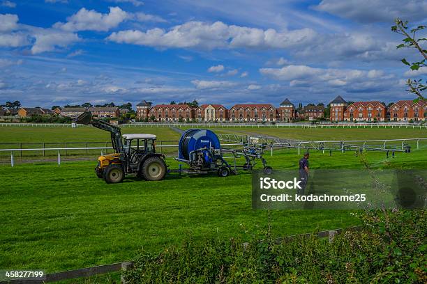 Racecourse Stock Photo - Download Image Now - Agricultural Machinery, Agricultural Sprinkler, Drought