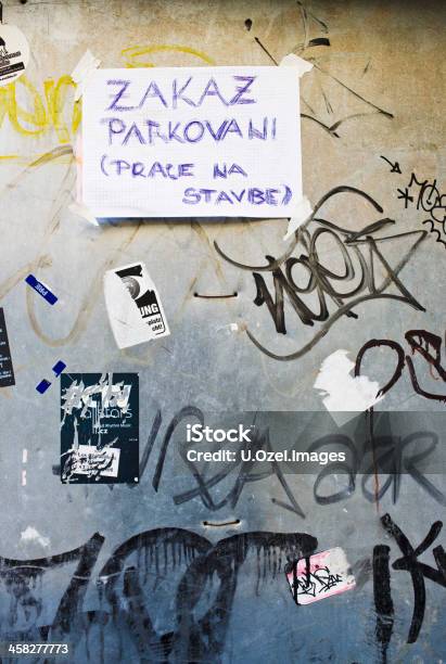 Wand Prag Tschechische Republik Stockfoto und mehr Bilder von Composite-Technik - Composite-Technik, Fotografie, Graffito