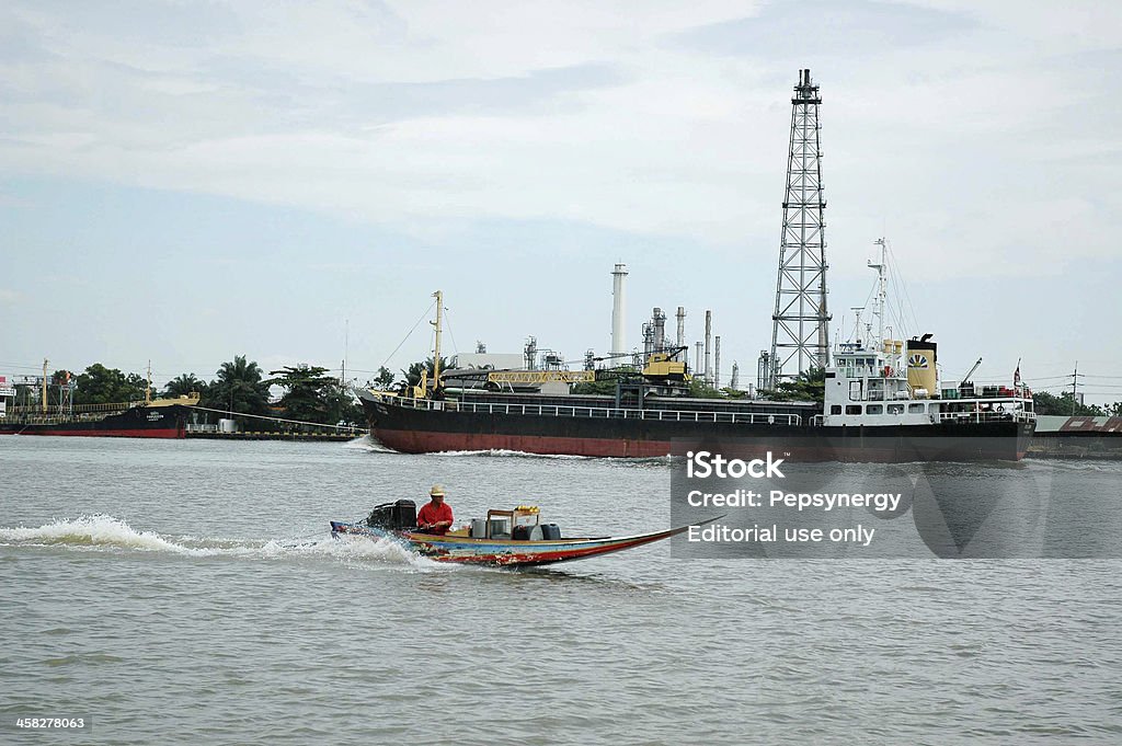 Rio Chao Phraya, o Rio da vida, - Foto de stock de Atividade royalty-free