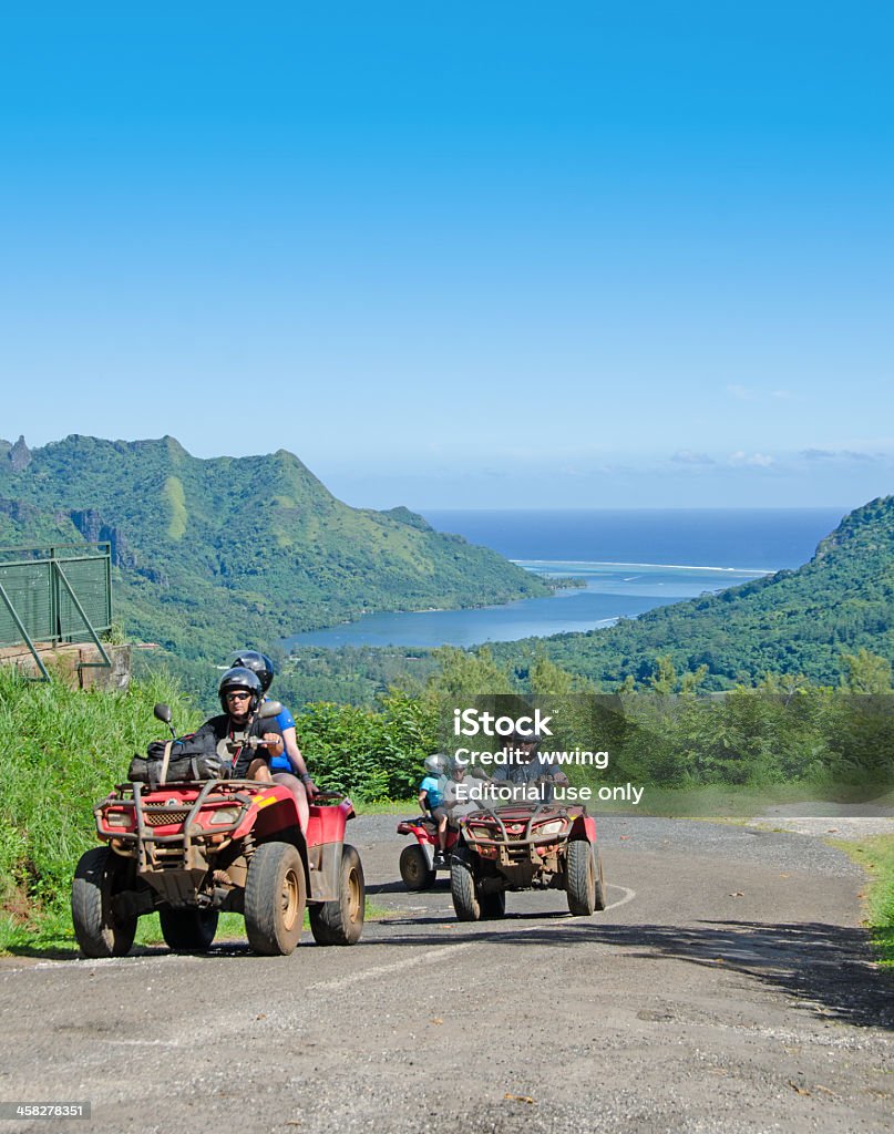 Belvedere vista panoramica e quadricipiti. Moorea - Foto stock royalty-free di Ambientazione esterna