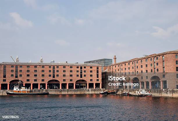 Liverpool Albert Dock Merseyside Stock Photo - Download Image Now - Albert Dock, Dining, England