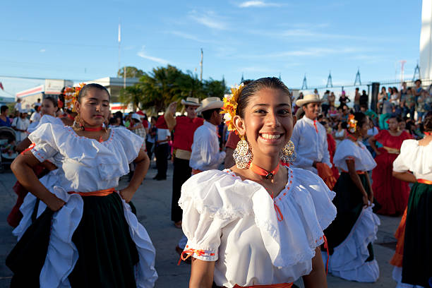 Costa Rican young woman stock photo