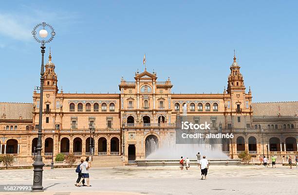 Palacio Espanol In Seville Spain Stock Photo - Download Image Now - Andalusia, Architecture, Building Exterior