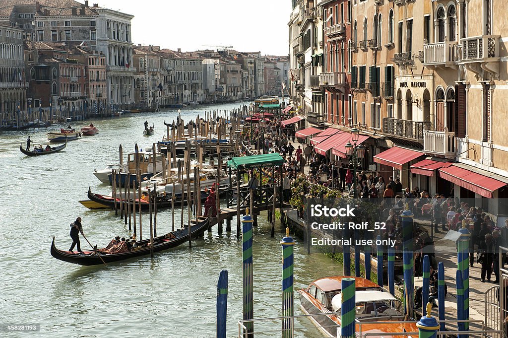 Il Canal Grande a Venezia - Foto stock royalty-free di Affollato