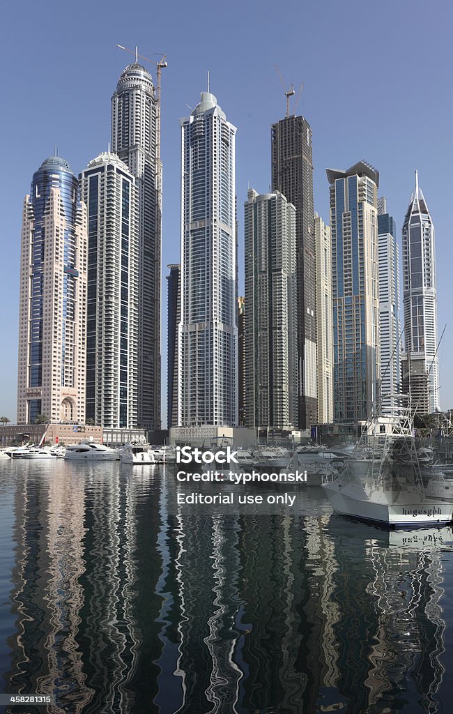 Drapacze chmur w Dubai Marina - Zbiór zdjęć royalty-free (Arabia)