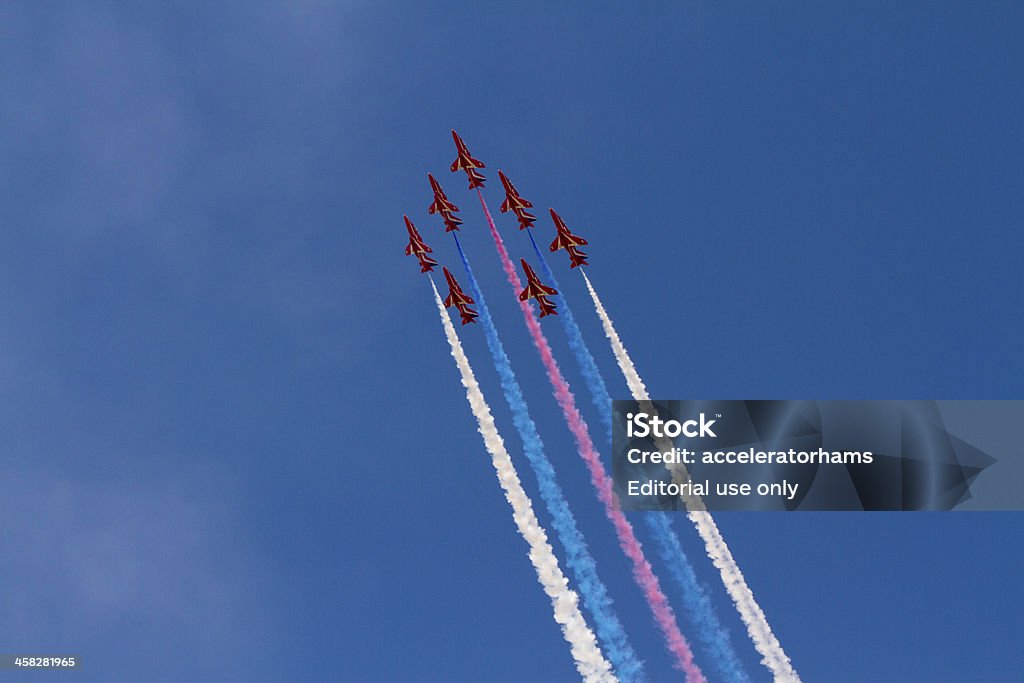 Red Arrows Mostrar equipo - Foto de stock de Red Arrows libre de derechos