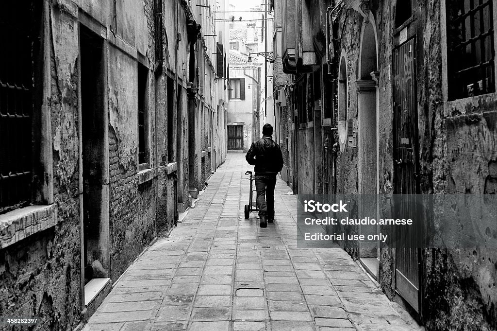 Veneza. Preto e branco - Foto de stock de Adulto royalty-free