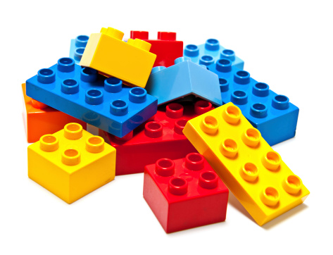 Albuquerque, USA - October 14, 2012: A bunch of Lego interlocking blocks. Lego blocks are produced in many variations and for a wide range of themes. All individual pieces remains compatible with existing pieces promoting children innovation and allowing endless combinatios of building opportunities.