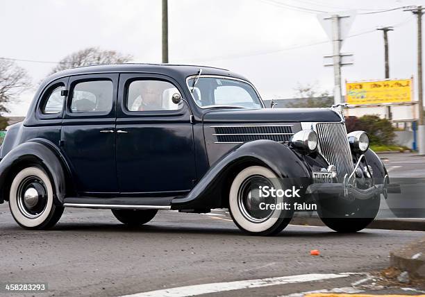 Ford Delux From 1937 Stock Photo - Download Image Now - Antique, Car, Christchurch - New Zealand