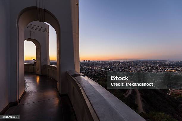 Griffith Observatory Sunrise Cityscape Stock Photo - Download Image Now - Architecture, Building Exterior, California