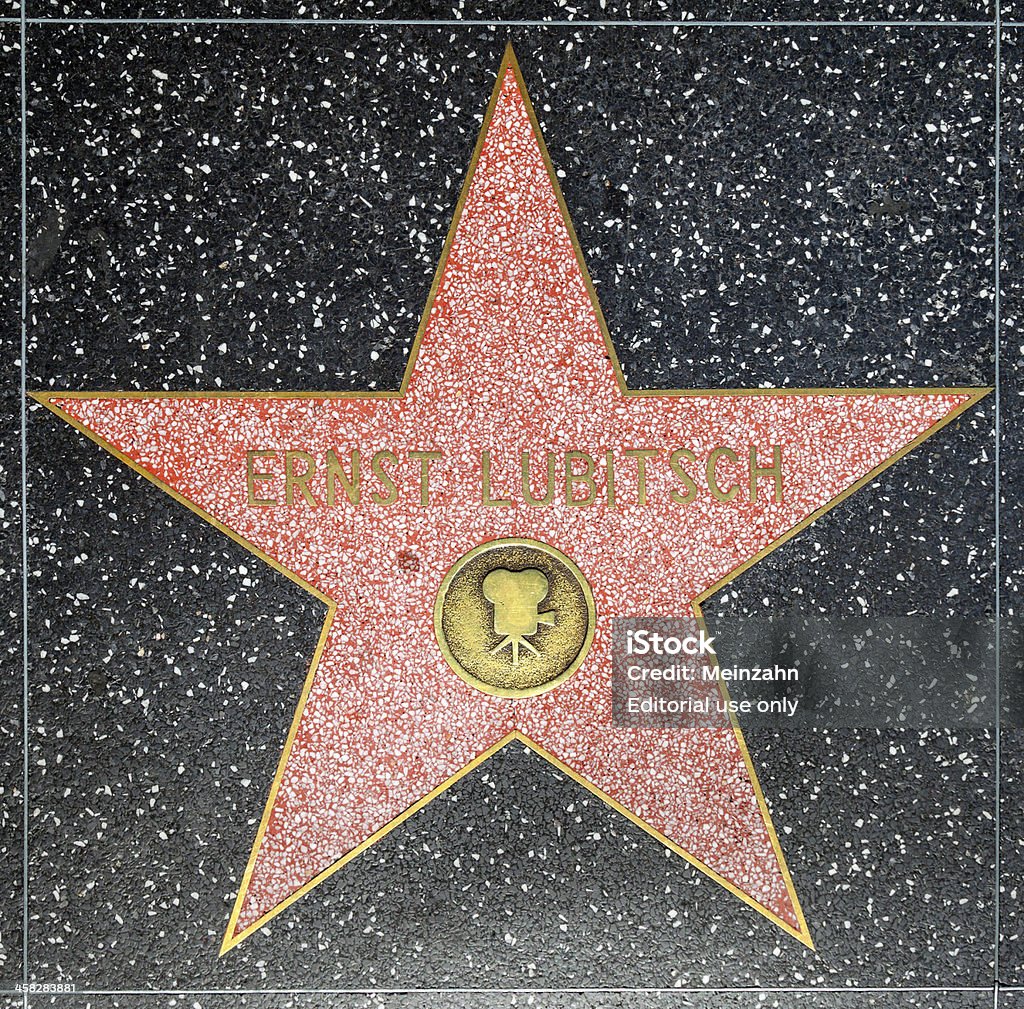 Ernst Lubitschs Gwiazda w Hollywood Walk of Fame - Zbiór zdjęć royalty-free (Aranżować)