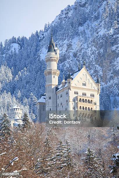 Castelo De Neuschwanstein - Fotografias de stock e mais imagens de Castelo de Neuschwanstein - Castelo de Neuschwanstein, Castelo, Alemanha