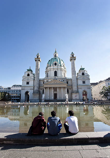 Karlskirche In Vienna stock photo