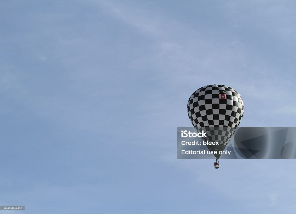 Heißluftballons Schweizer Alpen - Lizenzfrei Abenteuer Stock-Foto