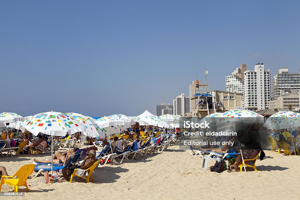 Verano en la playa de Tel Aviv, Israel - Foto de stock de Actividades recreativas libre de derechos