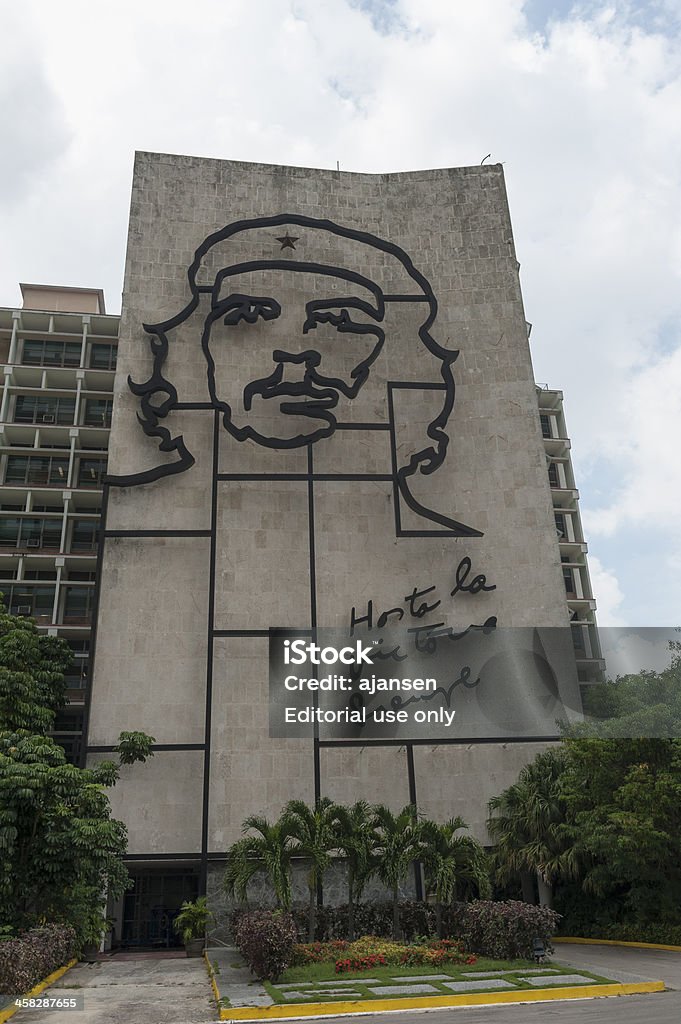 Че Гевара guevaro на Building в Гаване, Куба - Стоковые фото В помещении роялти-фри